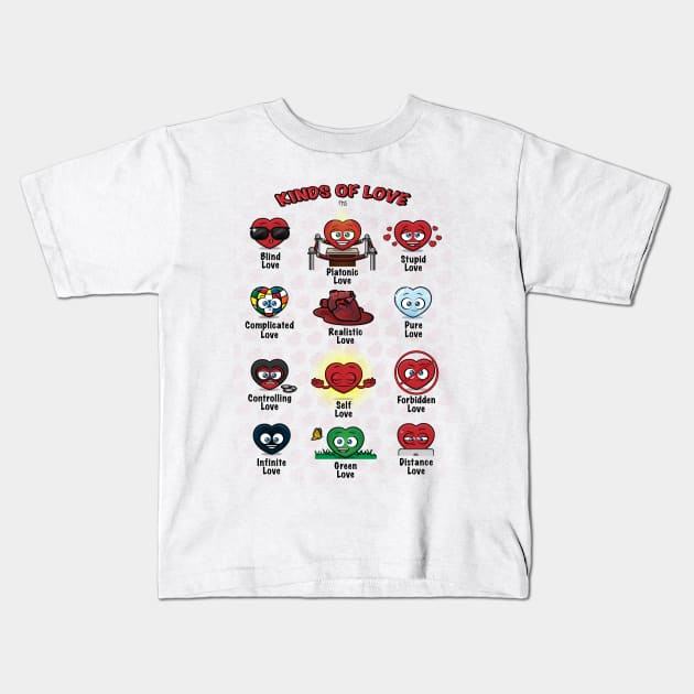 Kinds of Love Kids T-Shirt by FMS